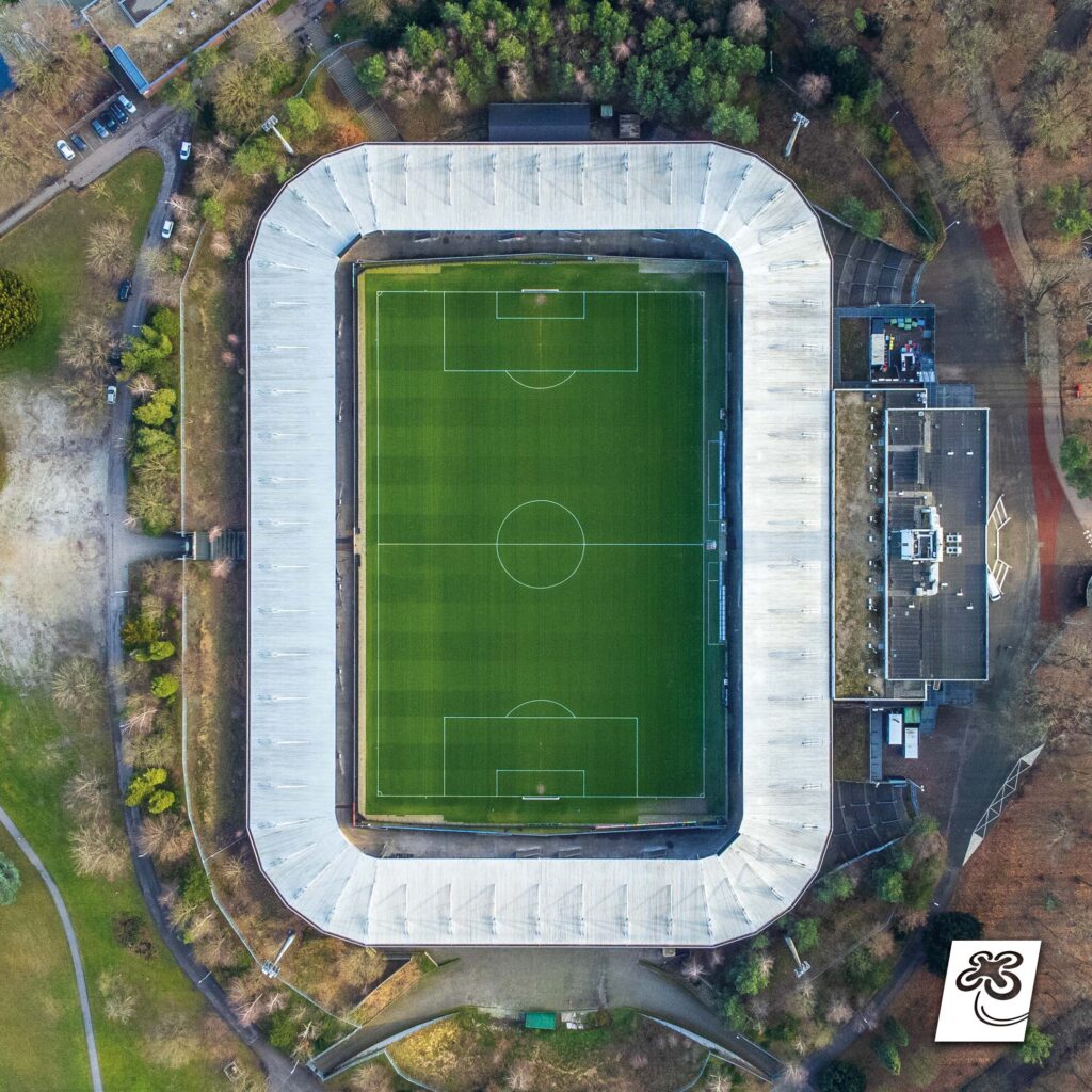 Het Goffertstadion Nijmegen, Stadion N.E.C. Nijmegen, De Bloedkuul, DroneVista